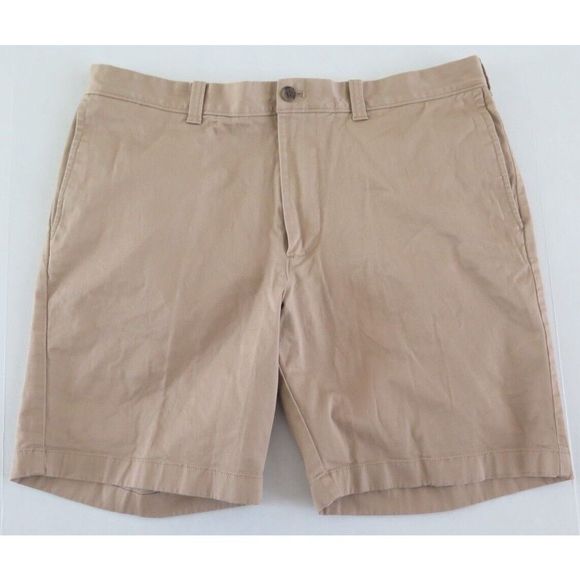 J. Crew Mercantile Flex Men’s Sz 36 Khaki 8.5" Chino Shorts - Picture 1 of 5